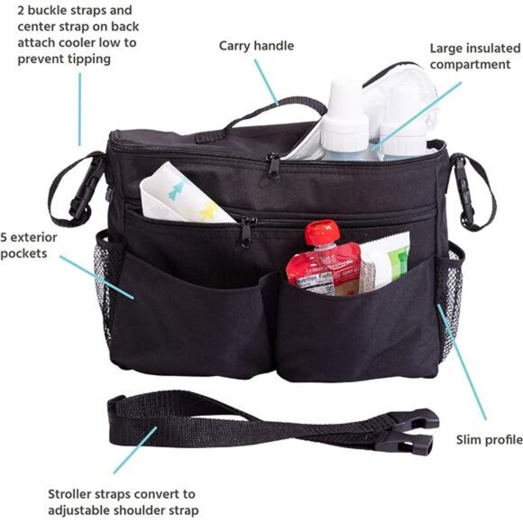 Childress Cool 'N Cargo Stroller and Wagon Cooler and Organizer - Universal Fit - Picture 2 of 7